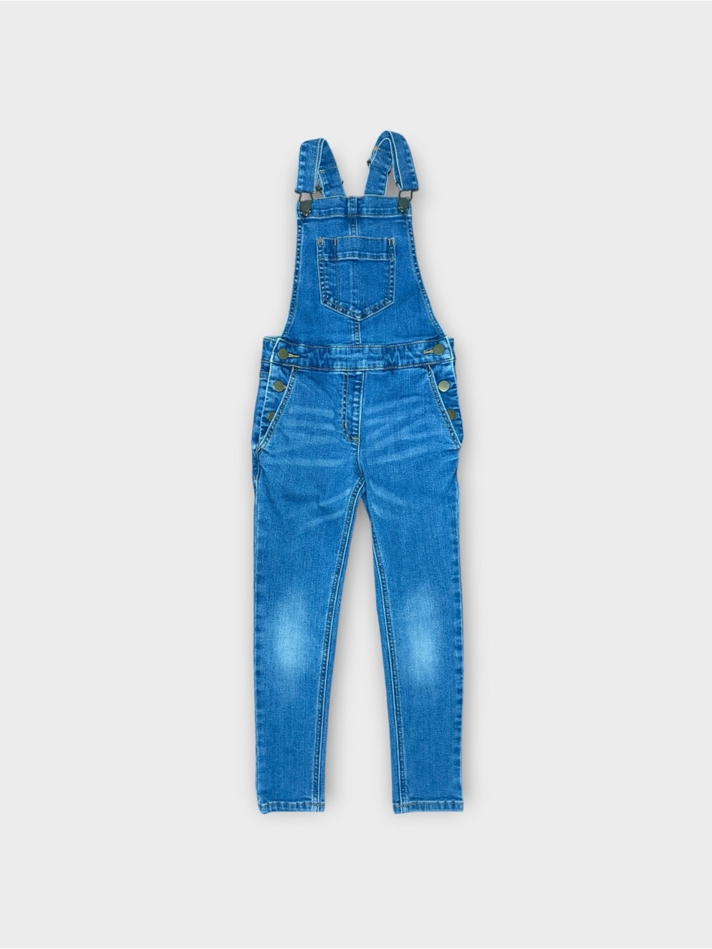Crewcuts Skinny Medium Washed Denim Overalls